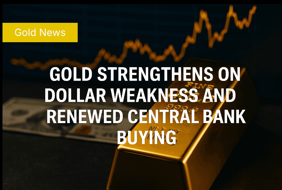Gold Strengthens on Dollar Weakness and Renewed Central Bank Buying